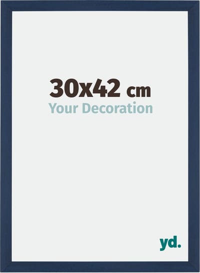 Your Decoration - Fotolijst 30x42 cm - MDF - Donkerblauw Geveegd - Mura
