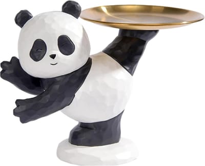 Sleutel en portemonnee lade - Sieraden organizer - Thuis opbergen - Schattig pandadesign - Niet gespecificeerd - Bruin