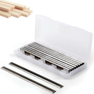 Dailygoods - Set van 10 82 mm HSS Elektrische Planer Messen - Geschikt voor Bosch en Handplaners