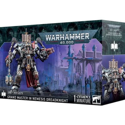 Beeldje Games Workshop Warhammer 40k - Grey Knights Grand Maitre en Cuirassier Nemesis