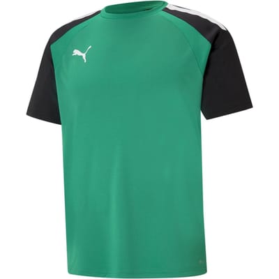 Puma TeamPACER T-shirt met kleurblokken voor heren (Groen, Zwart, Wit)