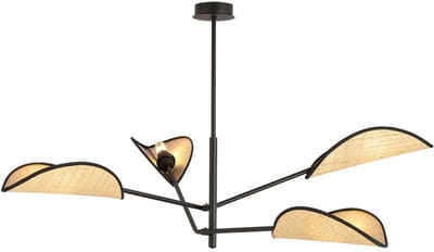 VENE 4 BLACK/RATTAN