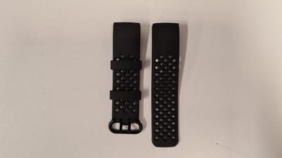 Go Go Gadget - Siliconen sportbandje geschikt voor FitBit Charge 3&4 - Zwart - Maat S