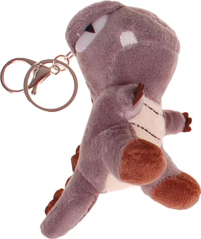 Tashanger/Sleutelhanger Dino T-REX Grijs 12x6x4,5cm