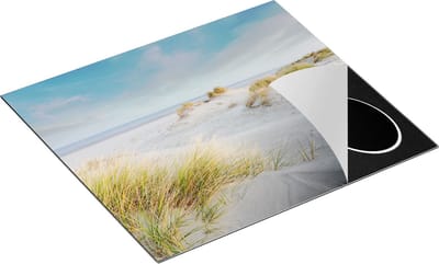 Chefcare Inductie Beschermer Groot Strand met Zee - 60x50 cm - Afdekplaat Inductie - Kookplaat Beschermer - Inductie Mat