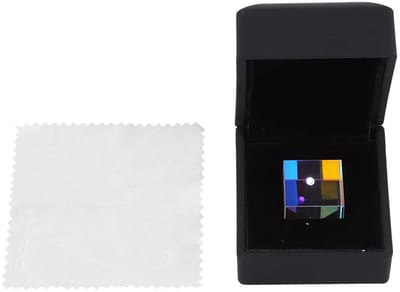 Dailygoods- Optisch Glas Prisma - Zeszijdig - 23 x 23 x 23 mm - Onderwijs/onderzoekstool - Schokbestendig - Krasvast - Helder licht en kleuren