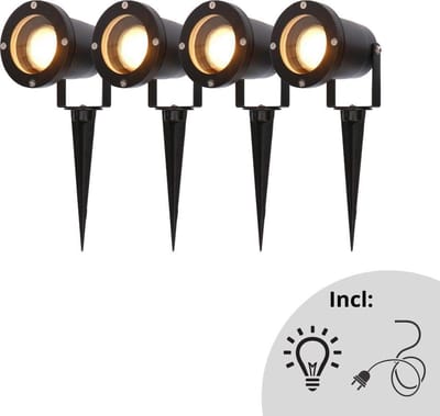 Proventa Longlife Outdoor Tuinspots incl. ledlamp - Multipack - Weerbestendig