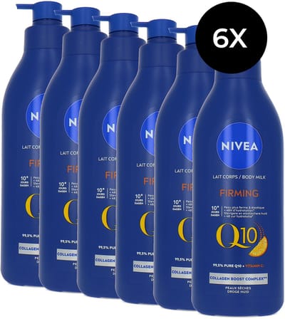 Nivea Q10 Firming Body Milk - 6 x 400 ml