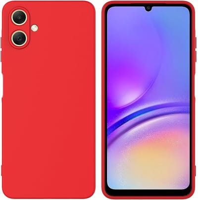 Casemania Hoesje Geschikt voor Samsung Galaxy A06 - Rood - Liquid Siliconen Back Cover