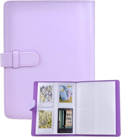 128 Pockets Foto Album voor 3" Film - Geschikt voor Fuji Instax Mini Camera's, Digital Photography, Paars