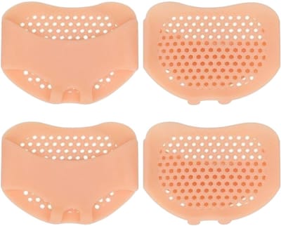 Dailygoods- Voorvoetkussens Antislip - Herbruikbare Siliconen - Middenvoetkussen - Voetkussens met Massage - Ademend en Zacht - Verlichting van Pijn - Voetbed