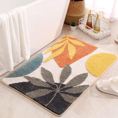 Badmat Microvezel - Antislip Vloermat - Badkamer Comfort - Super Absorberend - 40 x 60 cm - Veelkleurig