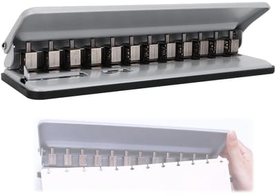 Multifunctionele A5 Ponsmachine voor Paddenstoelen - Verstelbare Perforator voor School en Kantoor, Geschikt voor A4/B5/A7 en Tot 6 Vellen