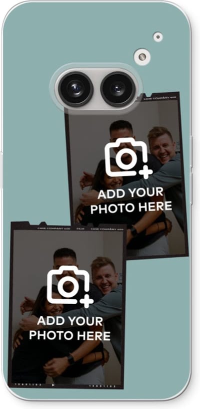 Gepersonaliseerd - Case Company® - Hoesje geschikt voor Nothing Phone (2a) hoesje - Polaroid Zwart - Soft Cover Telefoonhoesje - Bescherming aan alle Kanten en Schermrand