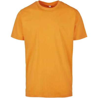 Build Your Brand - Rond Hals T-Shirt - Paradise Orange maat L