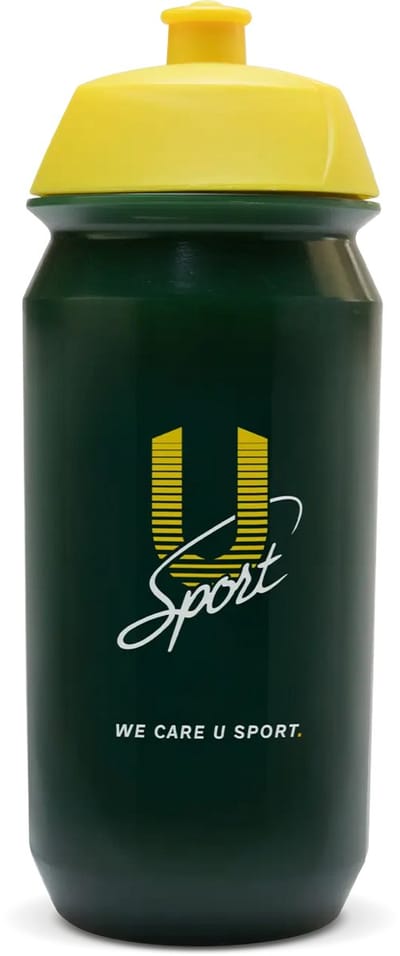 U-Sport Performance Sports Bottle - 500 ml - Tacx Shiva Bidon - Lekvrij & Biologisch Afbreekbaar - BPA-Vrij - Groen/Geel