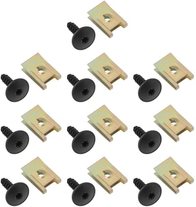 Dailygoods- Schroefclips 20 Stuks - Bevestigingsmateriaal Schaduwdoek - Bevestigingsmaterialen - Duurzaam Metaal - M5x20mm - Voor Porsche 718