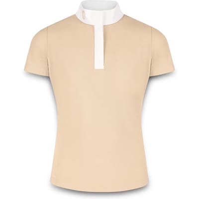 Kentucky Horsewear - Tokyo kids girl show shirt short sleeve beige size 160