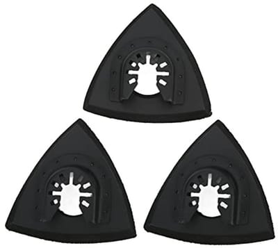 Dailygoody - Oscillerende Driehoek Schuurzool - Multi-Tool Delta Schuurschijf - Quick Release Set - Geschikt voor Schuren - 3 Stuks