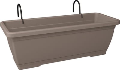 Bloembak Balkonbak Prima Vera Plus Set 40x20x17cm TAUPE Nicoli