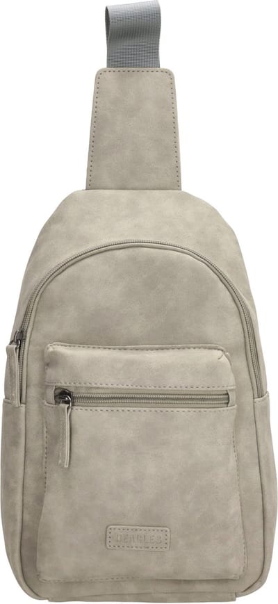 Beagles Arjonilla Crossbody Schoudertas - 2 manieren te dragen - Buik en Rug - Grijs