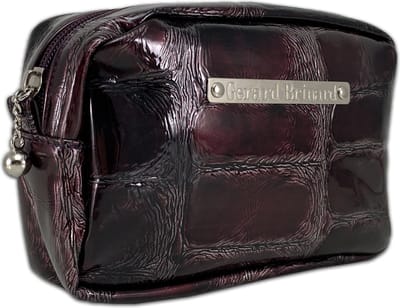 Gérard Brinard Toiletboxje Aubergine lak look reizen vakantie make up tasje