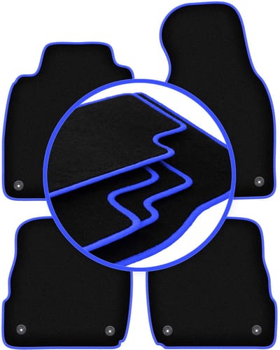CARLUX-BLUE automatten voor: Audi A6 C5 avant, stationwagen, sedan, quattro, allroad (1997-2005)