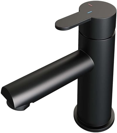 Brauer Black Edition Lage Opbouw Wastafelmengkraan Model D Mat Zwart