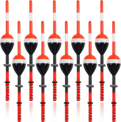 Hengelsnoer Schuifdobbers Hout – Slip Bobbers voor Forel, Baars, Snoekbaars Vissen (Set van 5 of 10)
