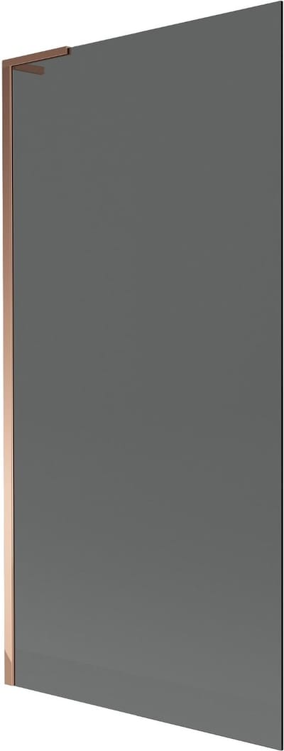 Mexen Next L badwand 1-delig 90 x 150 , grafiet, roze goud - 895-090-000-03-40-60
