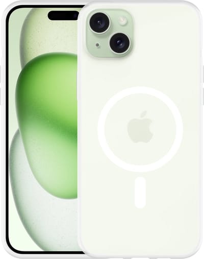 Just in Case hoesje geschikt voor iPhone 15 Plus Hoesje geschikt voor MagSafe - Ultra Dunne Backcover - Transparant