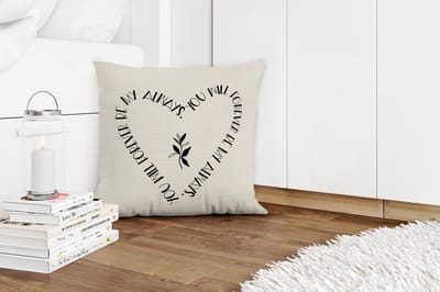 Sierkussens - Kussentjes Woonkamer - 45x45 cm - You will forever be my always - Quotes - Liefde - Spreuken