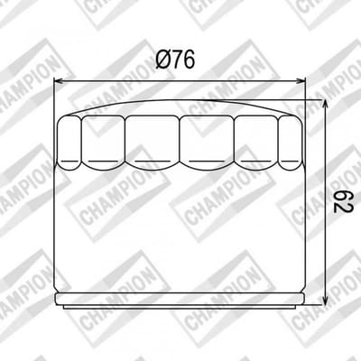 champion oliefilter voor motorfiets bmw 700 f gs 2013 tot 2017 cof060 nieuw