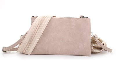 Festivaltasje | Telefoontasje | Schoudertas | Klein en compact dames tasje | 2 schouderbanden | Vakantie tasje | Light Taupe New/ Trendy York | Lichtgewicht en handig tasje | I’m DUTCH