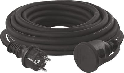 Verlengkabel 10 m - IP44 Waterdicht en Slagvast - Voor Buitengebruik - 230 V - 16 A - Rubberisolatie