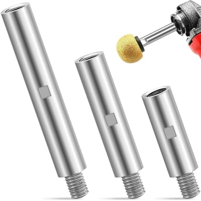 Slijper Verlengassen - Polijstmachine Accessoires - Diepe Groeven Bewerken - Robuuste Aluminium Constructie - 75 100 140 mm - Zilver