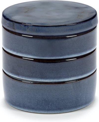 pascale naessens B5120412D KOMSET/3 STAPELBARE DONKERBLAUW PURE