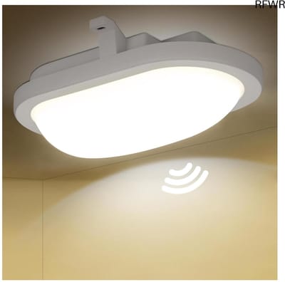 RFWR® LED-plafondlamp met Bewegingssensor en IP54 Bescherming - 18W, 2200 Lumen, Energiebesparend