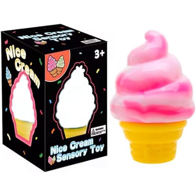 IJsje Vormige Decompressie Kneedbal Nice Cream Hoorn Verrassing Stressverlichting Knijpfeest Cadeaus Sieraden