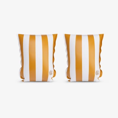 Swim Essentials - Zwembandjes gestreept - Zwemvleugels - 15-30 kg - 2-6 jaar - PVC - Bruin/wit