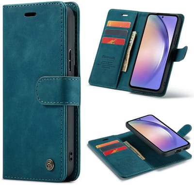 Casemania Hoesje Geschikt voor Apple iPhone 7 & 8 Emerald Green - 2 in 1 Magnetic Book Case