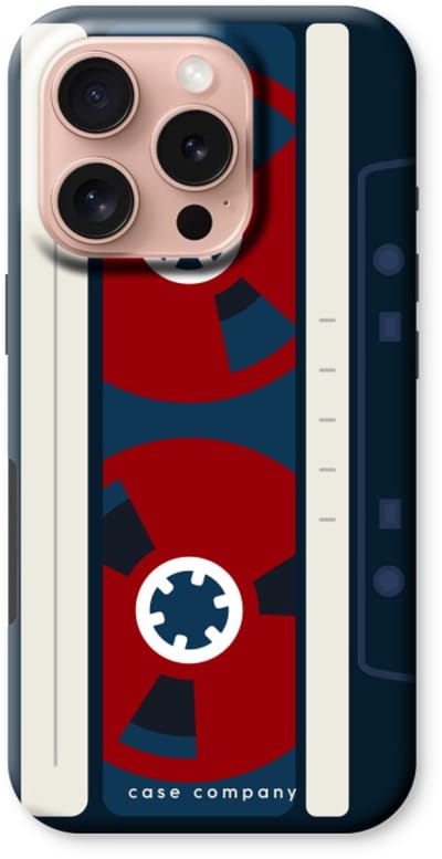 Case Company® - Hoesje geschikt voor iPhone 16 Pro hoesje - Here's your tape - Tough Case - Maximale Bescherming alle Kanten en Schermrand