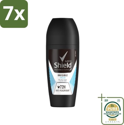 7 x Rexona Men - Invisible Fresh - Deo Roll-on - Anti-transpirant - 50 ml - Grootverpakking - Deodorant Voor Mannen - Anti-transpirant - Zweetvermindering - Frisse Geur - Huid Droog