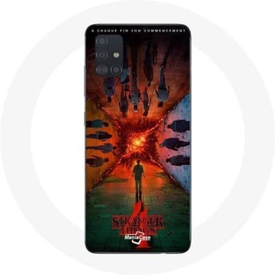 Hoesje voor Samsung Galaxy A71 Stranger Things Seizoen 4 Poster Crews of the New Theory