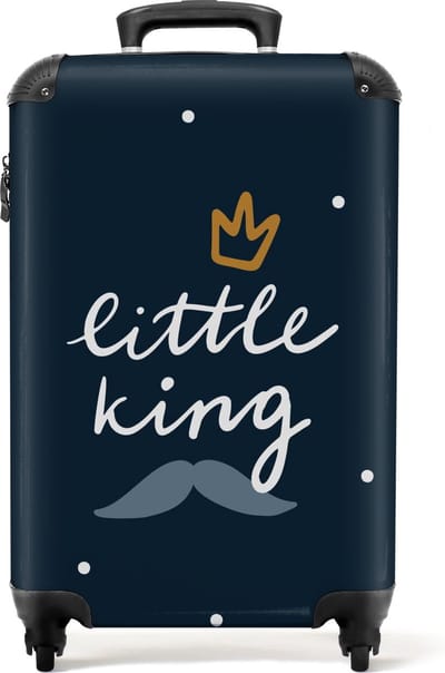 NoBoringSuitcases.com - Kinderkoffer - Past binnen 55x40x20 cm en 55x35x25 cm - Klein handbagage kinderkoffertje - Handkoffer - Kinder trolley op wieltjes - Reiskoffer met wielen baby - Rolkoffer lichtgewicht - Kindertrolley jongen - Koffer kinderen