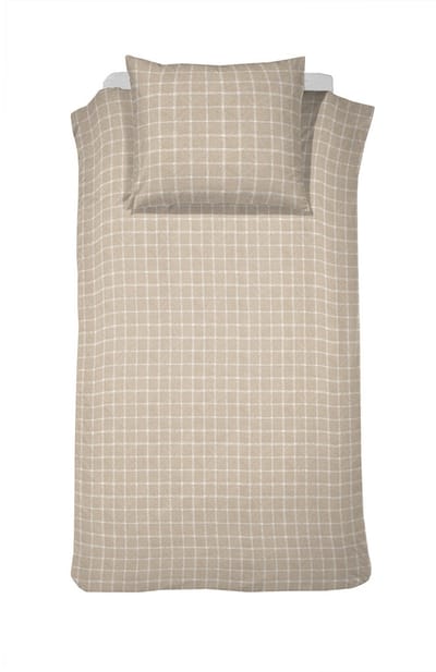 Cinderella Dekbedovertrek Carre Flanel - Naturel - 140x220