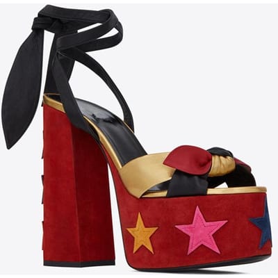 Marque Défilé Femmes Taille 34 -43 Sandales Été Robe Fête Mariage Chaussures Mariée Sexy Talon 12cm Plateforme Nœud Amour Talons Hauts 40 brown
