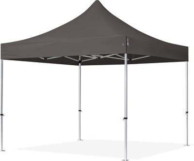 3x3 m Easy Up partytent Vouwpaviljoen, PROFESSIONAL alu 40mm, donkergrijs