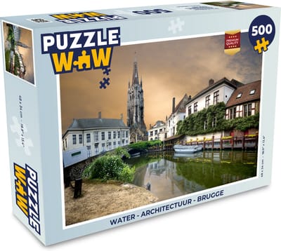 Puzzel Water - Architectuur - Brugge - Legpuzzel - Puzzel 500 stukjes