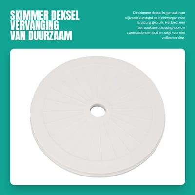 Dailygoods- Skimmer Deksel Duurzaam - Zwembad Cover - Kunststof Deksel - 20 cm - Hoge Betrouwbaarheid - Slijtvaste Materiaal - Zwembaddeksel